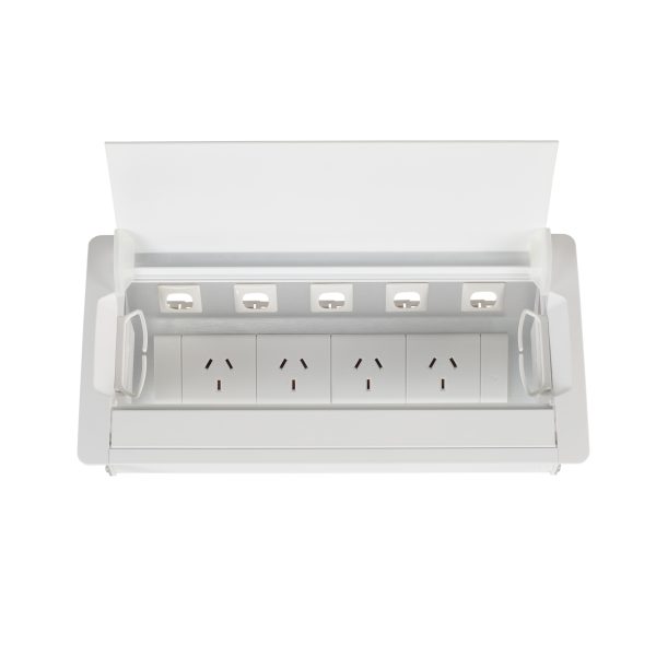 ACCEDE SINGLE LID 4 x GPO + 5 Data