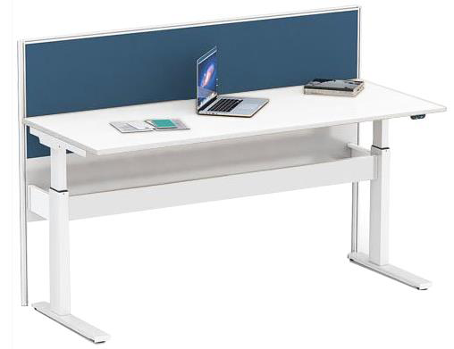 GEN H SINGLE DESK WITH SLIMLINE SCREEN