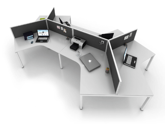 GEN Y 120 DEGREE WORKSTATION SYSTEM