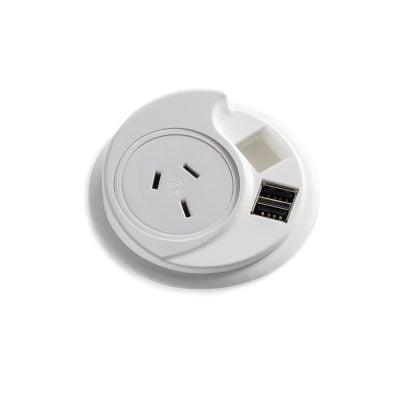 KONEXUS INDESK MODULE 1 GPO + 2 USB