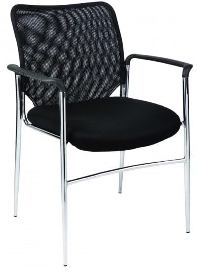 MARTIN MESH 4 LEG VISITOR CHAIR WITH ARMS