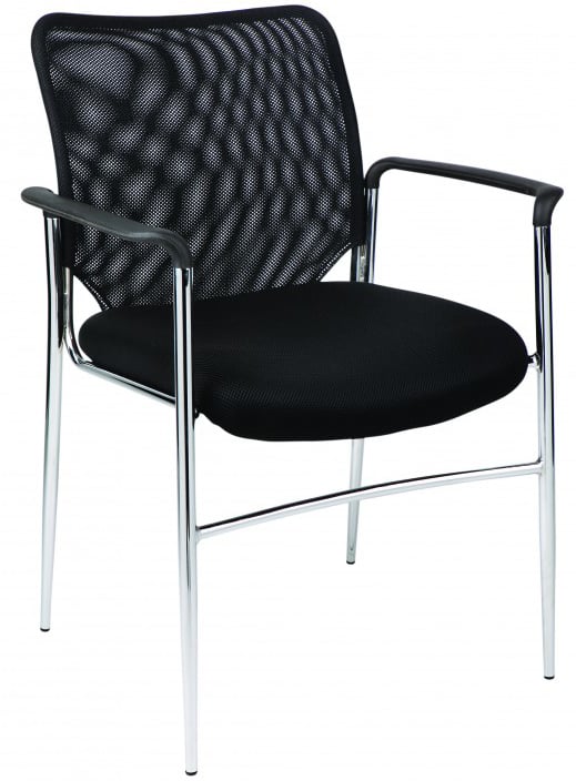 MARTIN MESH 4 LEG VISITOR CHAIR WITH ARMS