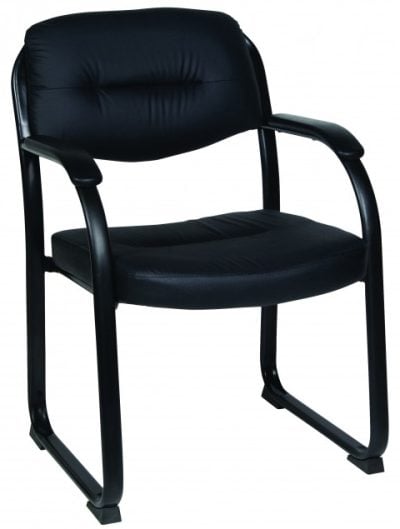 MORGAN LEATHER VISITOR CHAIR