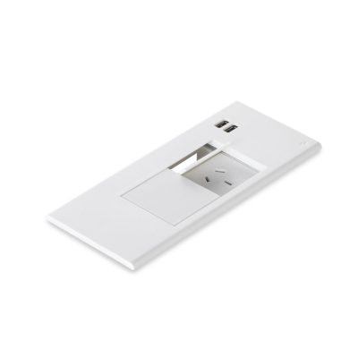 SURFACE MOUNT FLIP BOX 2 GPO + 2 USB PORTS