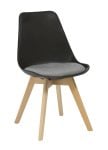 BLACK SHELL WITH GREY PADDED SEAT