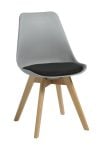 GREY SHELL WITH BLACK PADDED SEAT
