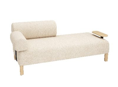PEBBLES TWO SEATER + 1 BACKREST, 1 ARMREST & TABLE