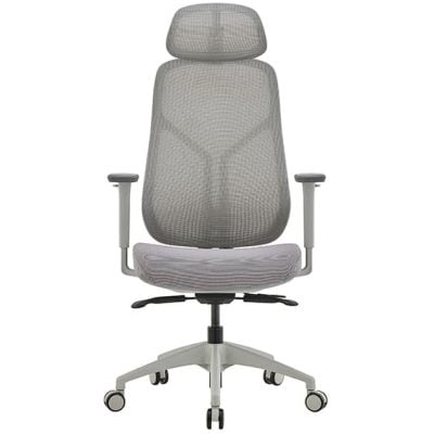 IVORY MESH EXECUTIVE CHAIR
