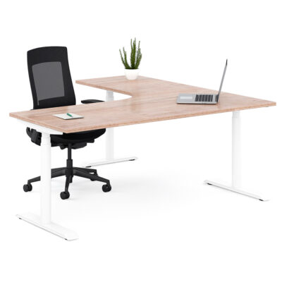 MOTION ROUND HEIGHT ADJUSTABLE CORNER WORKSTATION