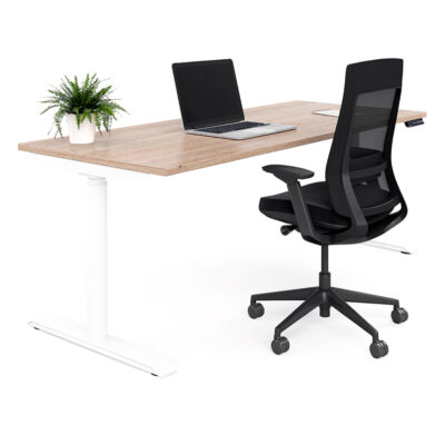 MOTION ROUND SINGLE USER HEIGHT ADJUSTABLE WORKSTATION