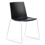 BLACK SEAT/WHITE FRAME