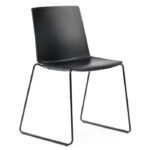 BLACK SEAT/WHITE FRAME